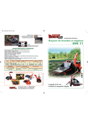 Déchiqueteuses de bois Bugnot BV-E 11 100 DE
