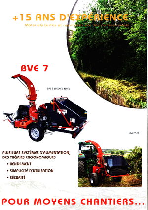 Déchiqueteuses de bois Bugnot BV-E 8 EA