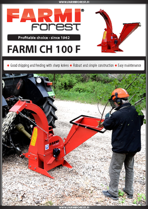 Déchiqueteuses de bois Farmi CH 100 F