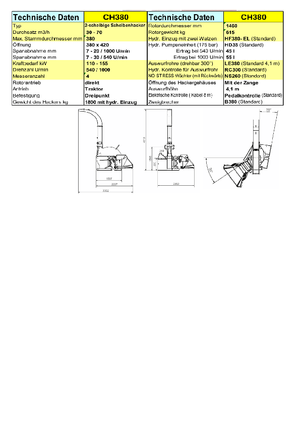 Déchiqueteuses de bois Farmi CH 380 HFC