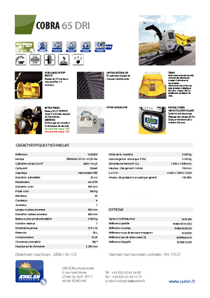 Déchiqueteuses de bois TS-Industrie Cobra 65 DRI