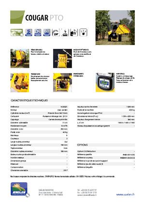 Déchiqueteuses de bois TS-Industrie Cougar PTO