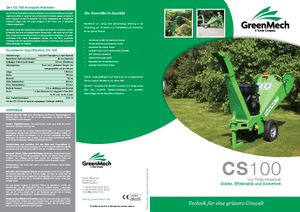 Déchiqueteuses de bois Green Mech CS 100-14 PS