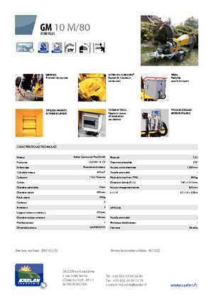 Déchiqueteuses de bois TS-Industrie GM 10 M 80