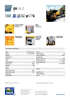 Déchiqueteuses de bois TS-Industrie GM 10 Z