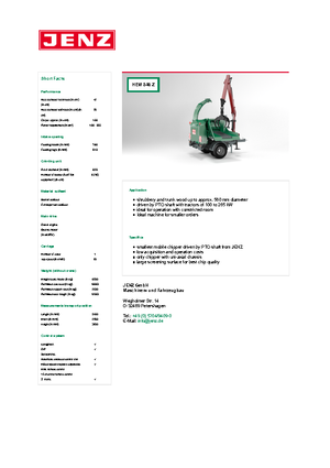 Déchiqueteuses de bois Jenz HEM 540 Z