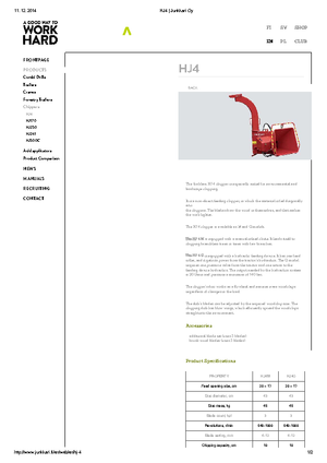 Déchiqueteuses de bois Junkkari HJ 4 G