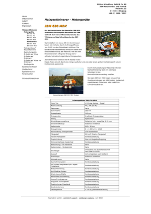 Déchiqueteuses de bois JBM JBM 630 MDX