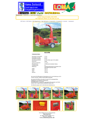 Déchiqueteuses de bois Loma K 50 HPM