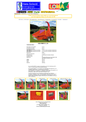 Déchiqueteuses de bois Loma K 50 HPMF 65