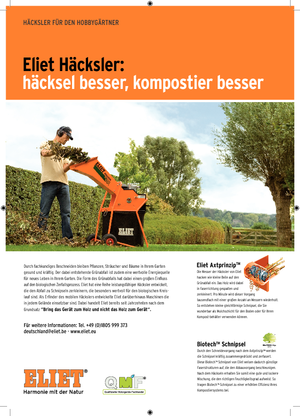 Déchiqueteuses de bois Eliet Maestro