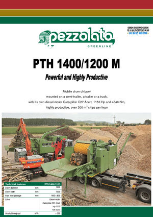 Déchiqueteuses de bois Pezzolato PTH 1400/1200