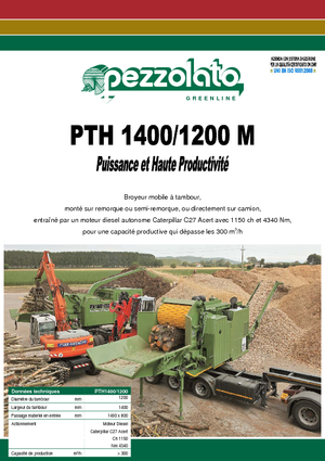 Déchiqueteuses de bois Pezzolato PTH 1400/1200