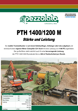Déchiqueteuses de bois Pezzolato PTH 1400/1200