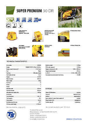 Déchiqueteuses de bois TS-Industrie Super Premium 30 DR