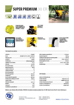 Déchiqueteuses de bois TS-Industrie Super Premium 30 ER
