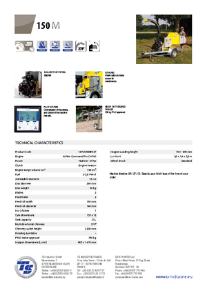 Déchiqueteuses de bois TS-Industrie TS 150 M
