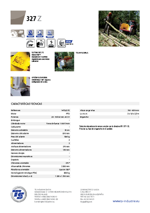 Déchiqueteuses de bois TS-Industrie TS 327 Z