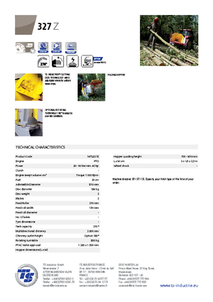 Déchiqueteuses de bois TS-Industrie TS 327 Z