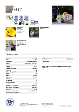 Déchiqueteuses de bois TS-Industrie TS 431 Z