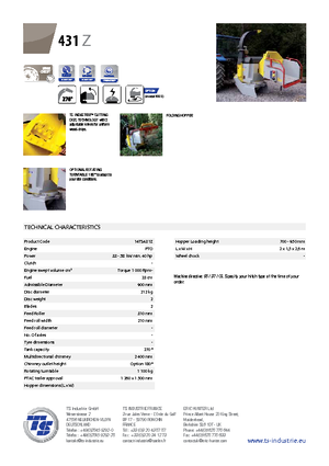 Déchiqueteuses de bois TS-Industrie TS 431 Z