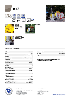 Déchiqueteuses de bois TS-Industrie TS 431 Z