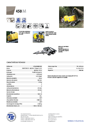 Déchiqueteuses de bois TS-Industrie TS 450 M