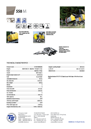 Déchiqueteuses de bois TS-Industrie TS 550 M