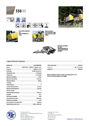Déchiqueteuses de bois TS-Industrie TS 550 M