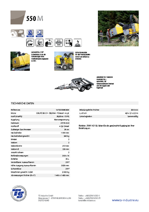 Déchiqueteuses de bois TS-Industrie TS 550 M