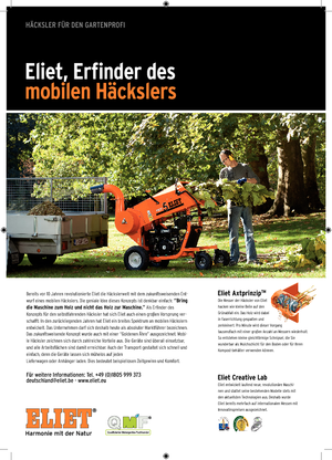 Déchiqueteuses de bois Eliet Ultra Prof