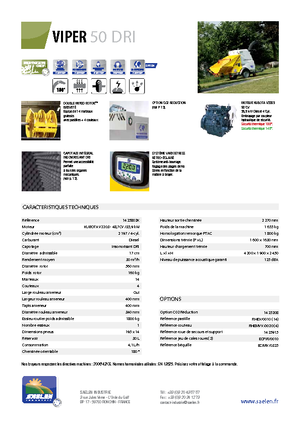 Déchiqueteuses de bois TS-Industrie Viper 50 DRI