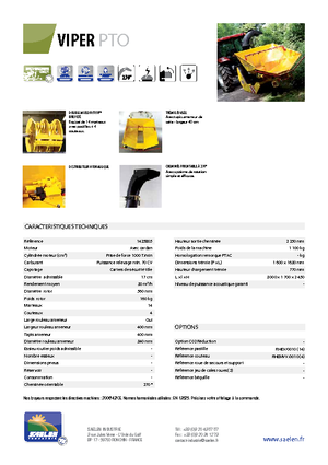 Déchiqueteuses de bois TS-Industrie Viper PTO