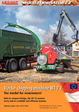 Déchiqueteuses de bois MUS-MAX Wood-Terminator 7 Z