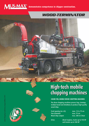 Déchiqueteuses de bois MUS-MAX Wood-Terminator 7 LZ