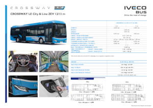 Bus urbain Iveco Crossway LE City 12m ZEV