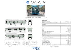 Bus urbain Iveco E-way 12 m