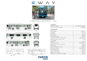 Bus urbain Iveco E-way 12 m