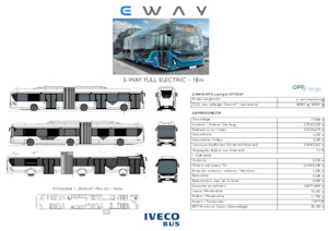 Bus urbain Iveco E-way 18 m