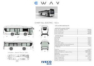 Bus urbain Iveco E-way 9,5 m