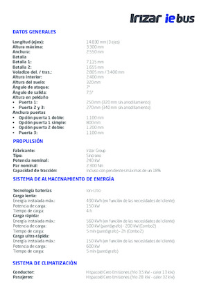 Bus urbain Irizar ie bus 15