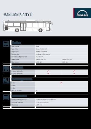 Bus urbain MAN Lion’s City Ü