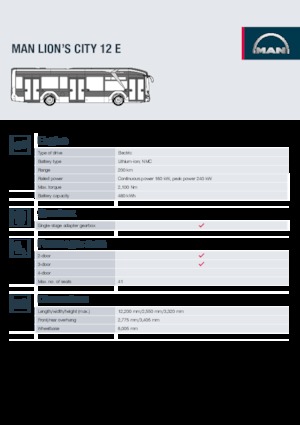 Bus urbain MAN Lion’s City 12 E