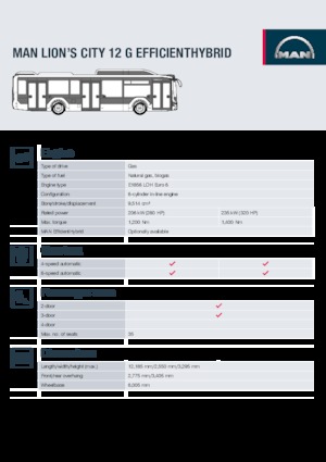 Bus urbain MAN Lion’s City 12 G