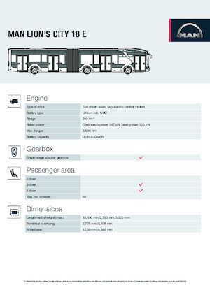 Bus urbain MAN Lion’s City 18 E