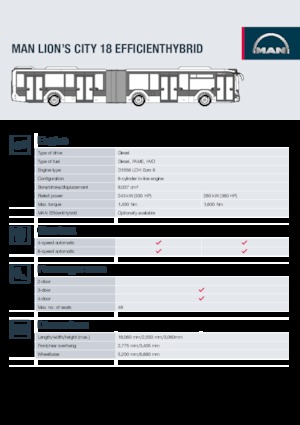 Bus urbain MAN Lion’s City 18