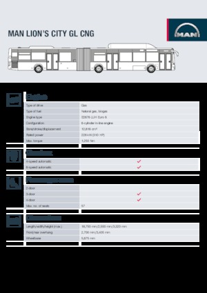 Bus urbain MAN Lion’s City GL