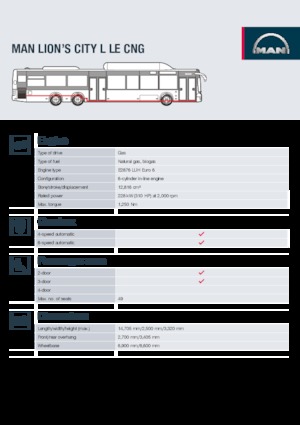 Bus urbain MAN Lion’s City L LE
