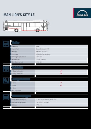 Bus urbain MAN Lion’s City LE