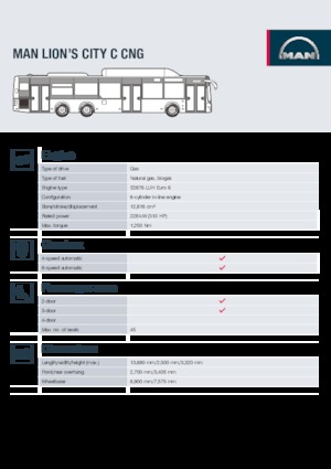 Bus urbain MAN Lion's City C